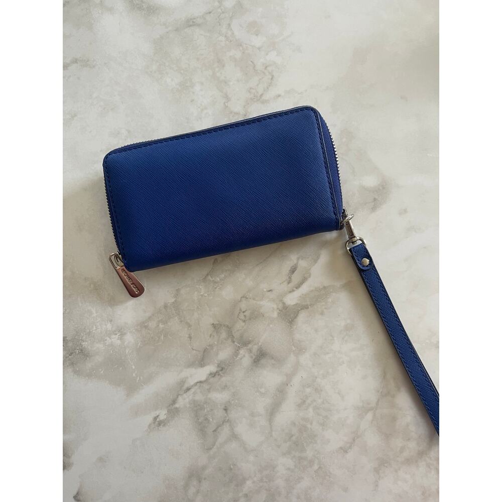 Michael Kors LG Multi Function Wristlet Clutch Wallet in Sapphire - Picture 3 of 11